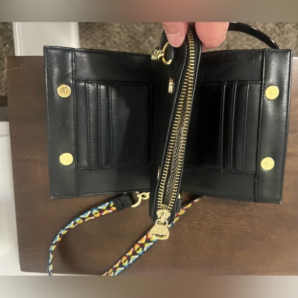 Steve Madden Black Crossbody Bag with Multicolor Strap - Picture 10 of 14